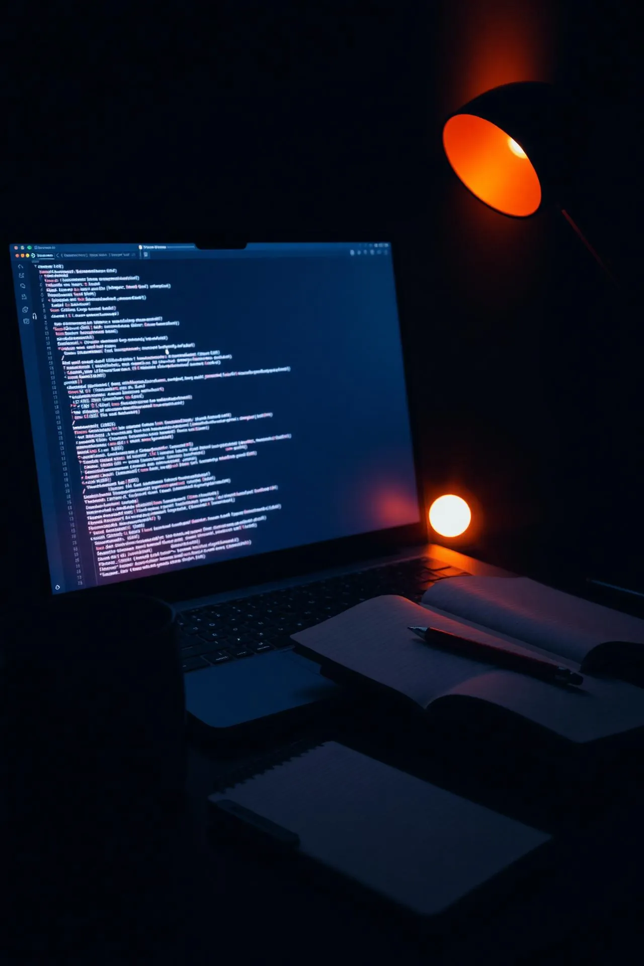 Signal theme — founder link in bio with warm orange accent
